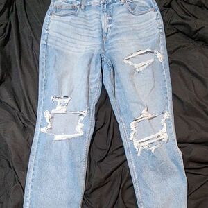 Distressed Light Blue Women's Jeans